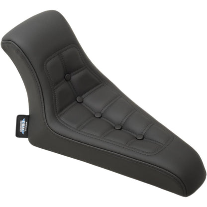 Drag Specialties Low Rider Solo Seat - Rigid Mount - Black Vinyl DS-907540_285657
