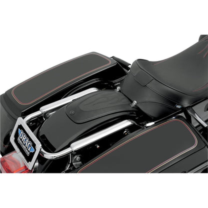 Drag Specialties Fender Skin - Flame Stitched Automotive-Grade Vinyl Center 12"Lx5.5"W 1405-0140_619194