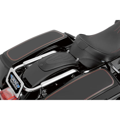 Drag Specialties Fender Skin - Flame Stitched Automotive-Grade Vinyl Center 12"Lx5.5"W 1405-0140_374130