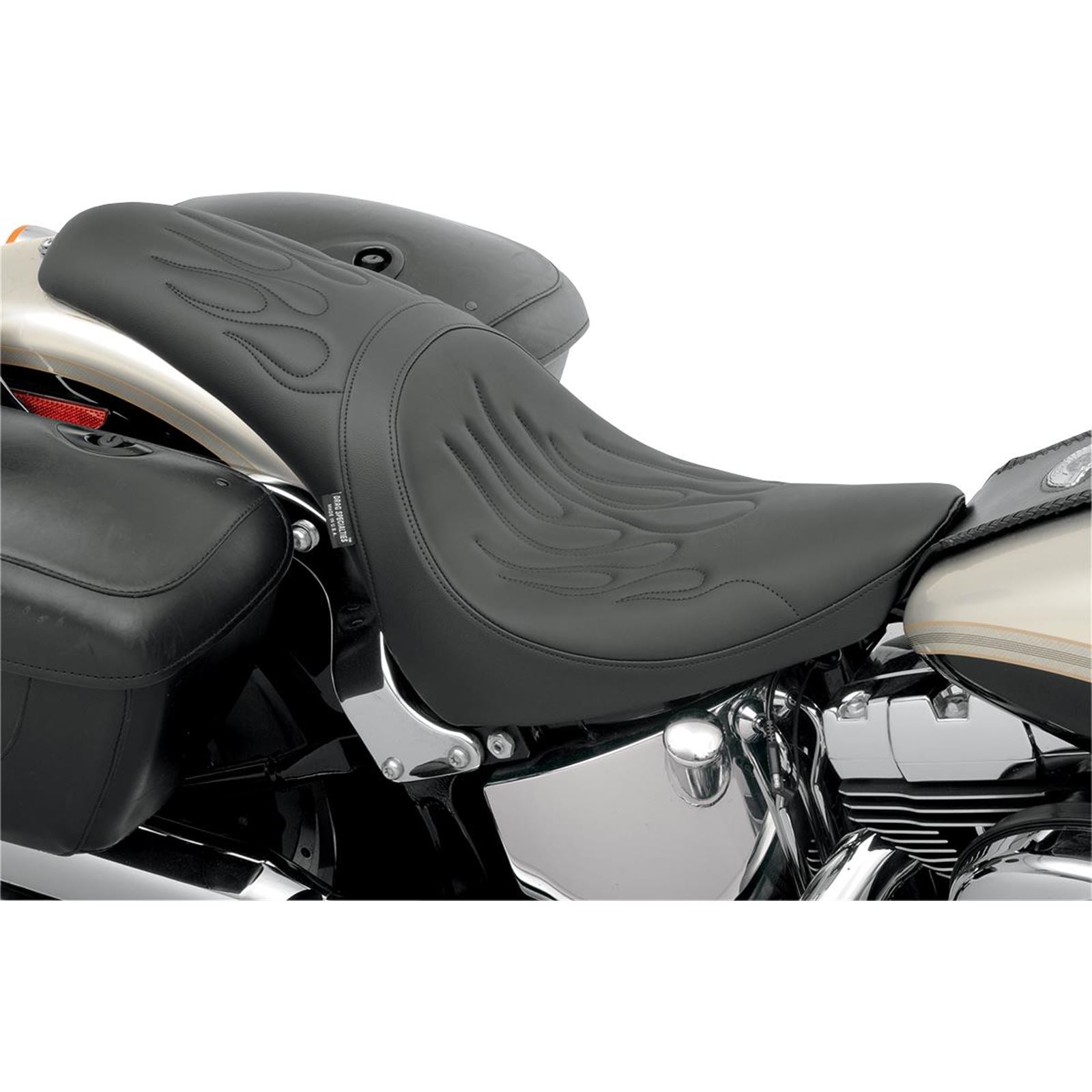 Drag Specialties Predator Seat - Flame Stitched - Softail '00-'05 0802-0468_285764