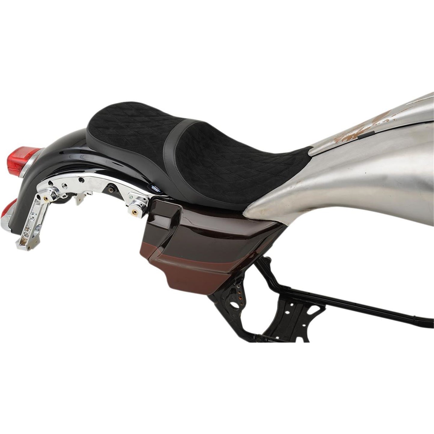 Drag Specialties Low Touring Seat - Diamond - Razorback Tanks 0801-1076_285776