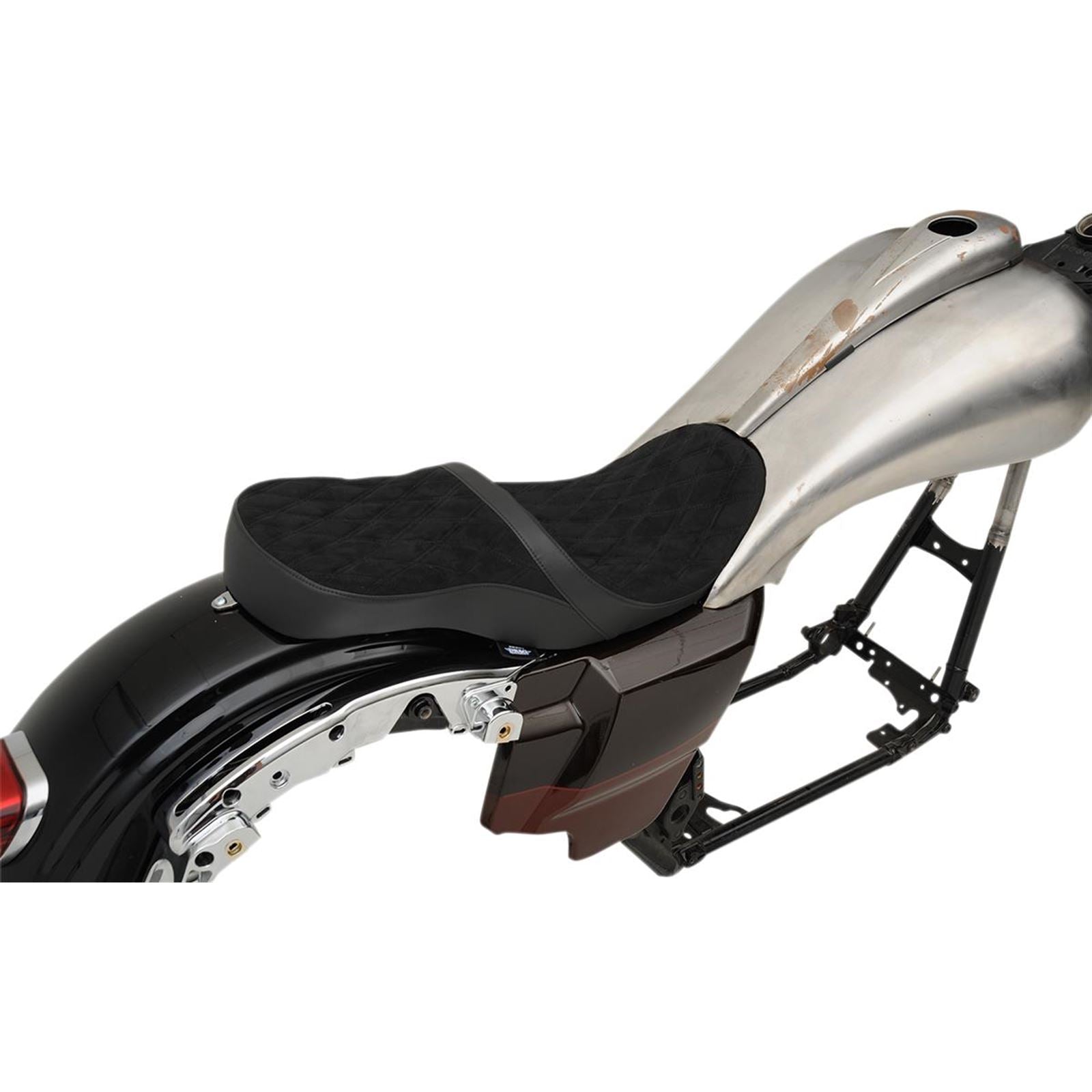 Drag Specialties Low Touring Seat - Diamond - Razorback Tanks 0801-1076_285777