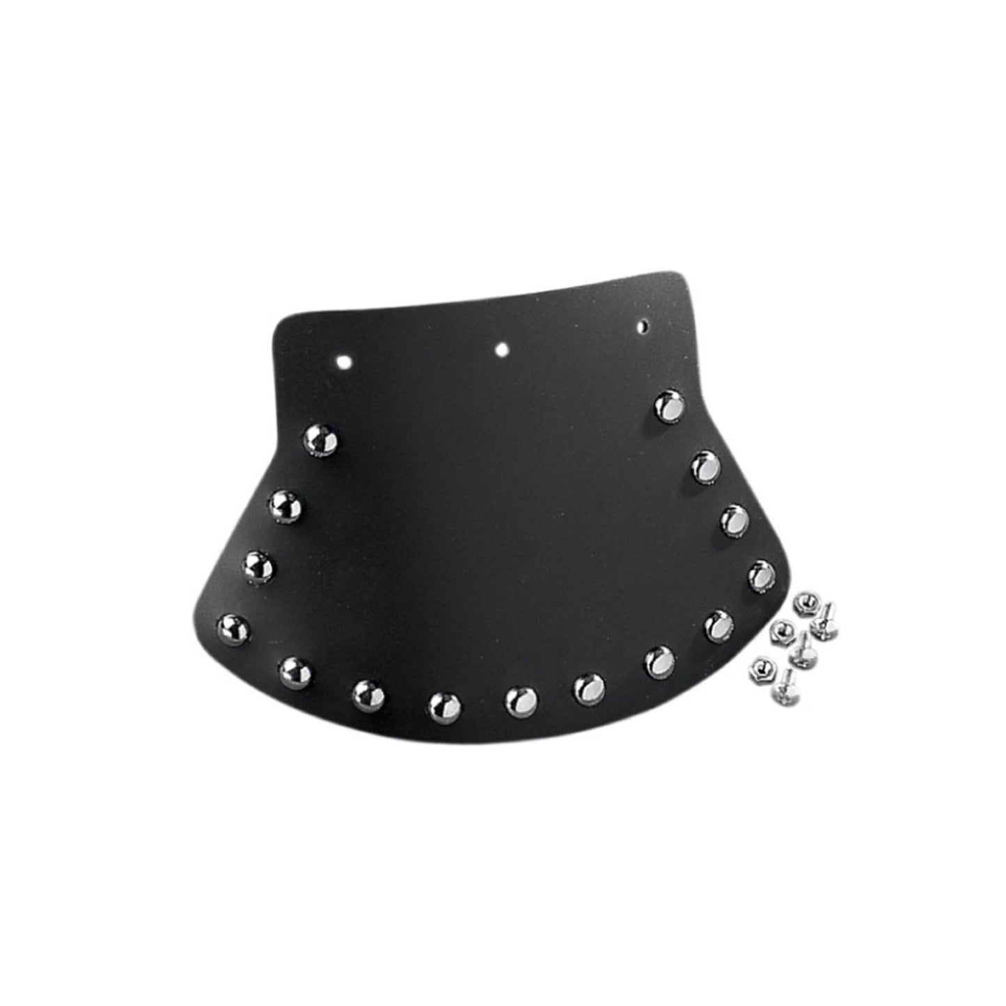 Drag Specialties Mud Flap - Studded with Plain Center - 9.5" W x 6.5" H DS-393703_1560454