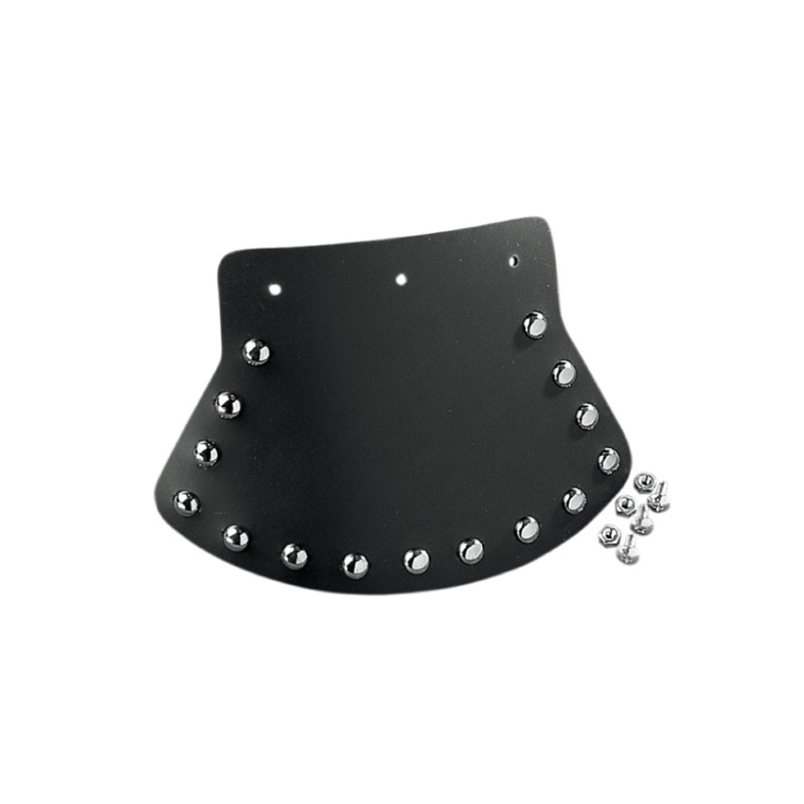 Drag Specialties Mud Flap - Studded with Plain Center - 9.5" W x 6.5" H DS-393703_1560454