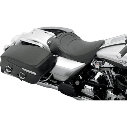 Drag Specialties Solo Seat - Mild Stitched - Driver Backrest - FLH '97-'07 0801-0493_285786