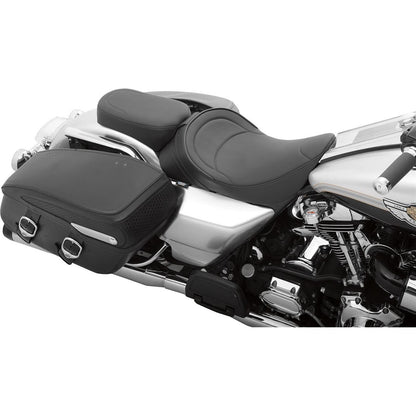 Drag Specialties Solo Seat - Mild Stitched - Driver Backrest - FLH '97-'07 0801-0493_285788