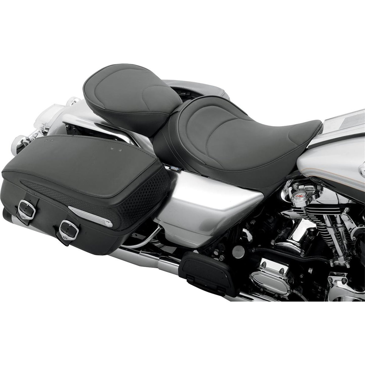 Drag Specialties Solo Seat - Mild Stitched - Driver Backrest - FLH '97-'07 0801-0493_285790