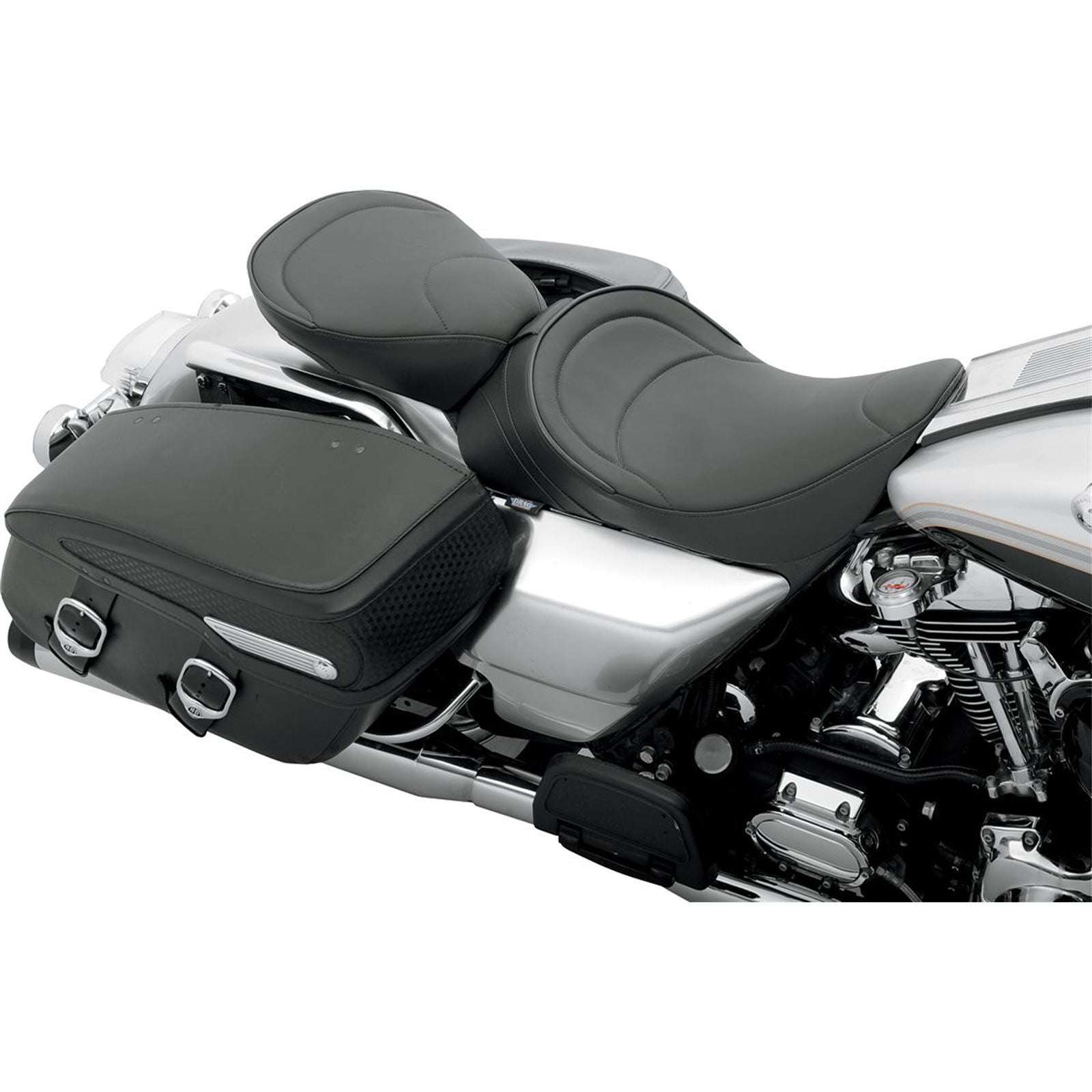 Drag Specialties Solo Seat - Mild Stitched - Driver Backrest - FLH '97-'07 0801-0493_285790
