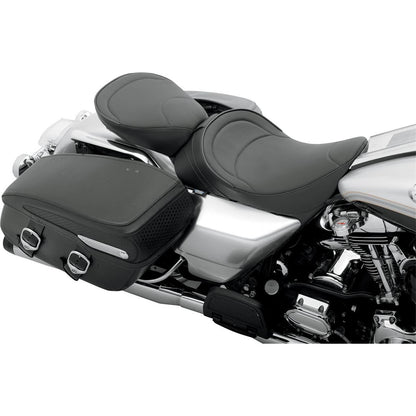 Drag Specialties Solo Seat - Mild Stitched - Driver Backrest - FLH '97-'07 0801-0493_285790