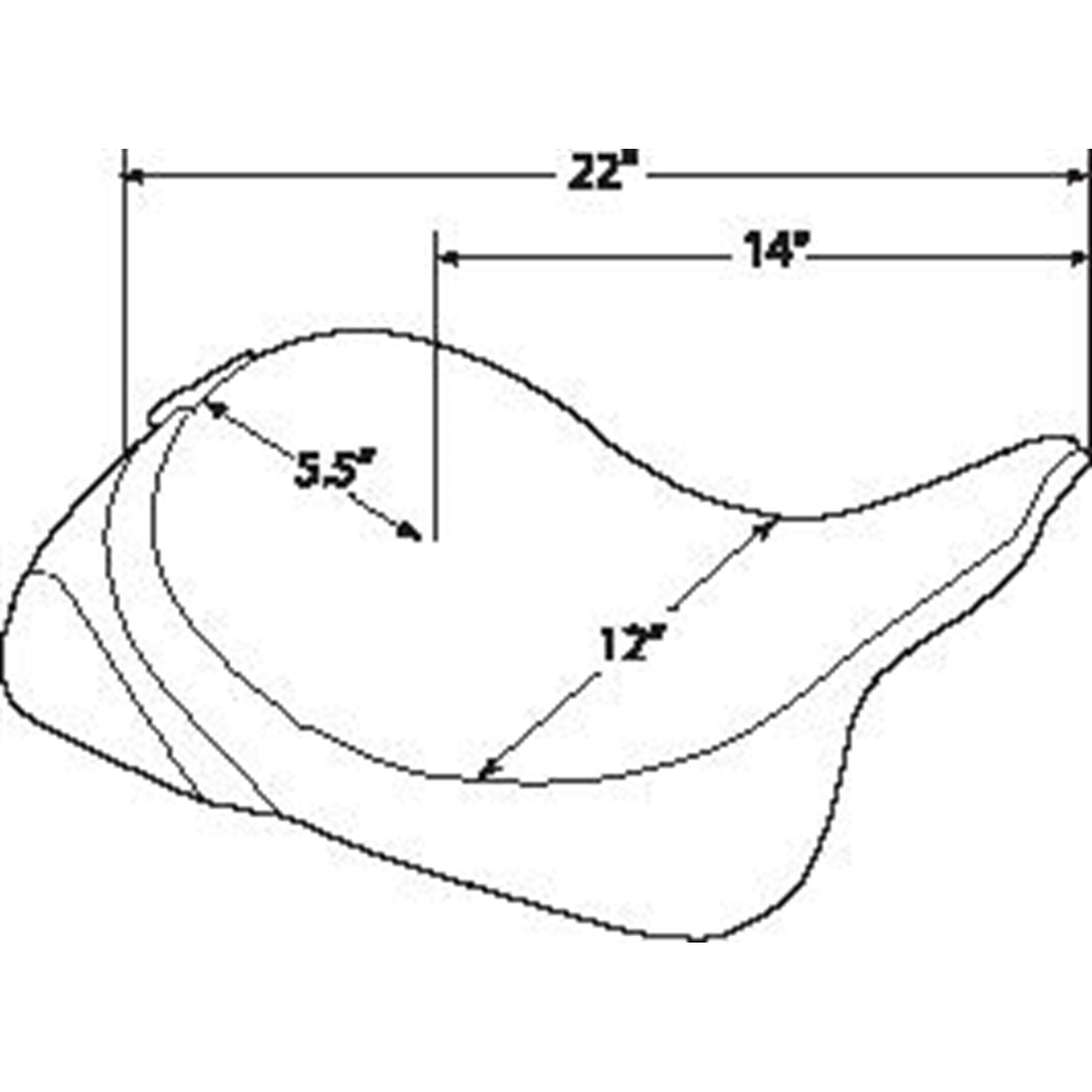 Drag Specialties Solo Seat - Mild Stitched - Driver Backrest - FLH '97-'07 0801-0493_285792
