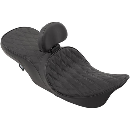 Drag Specialties Low Forward Touring Seat - Double Diamond - Driver Backrest 0801-1169_285830