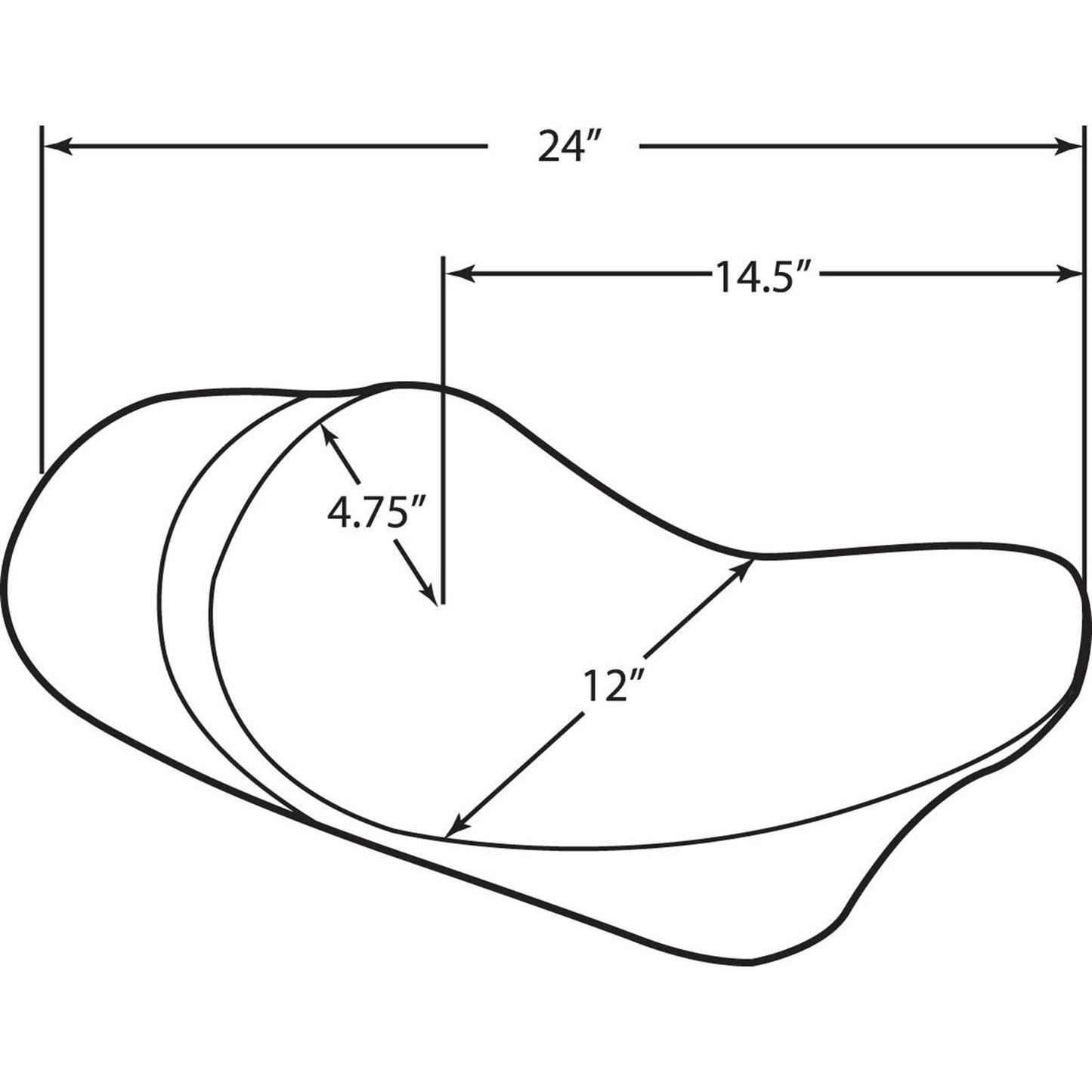 Drag Specialties Low Profile Solo Seat - Forward Positioned - Double Diamond 0801-1159_285838