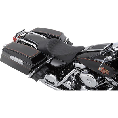 Drag Specialties Low Profile Solo Seat - Forward Positioned - Double Diamond 0801-1159_285840