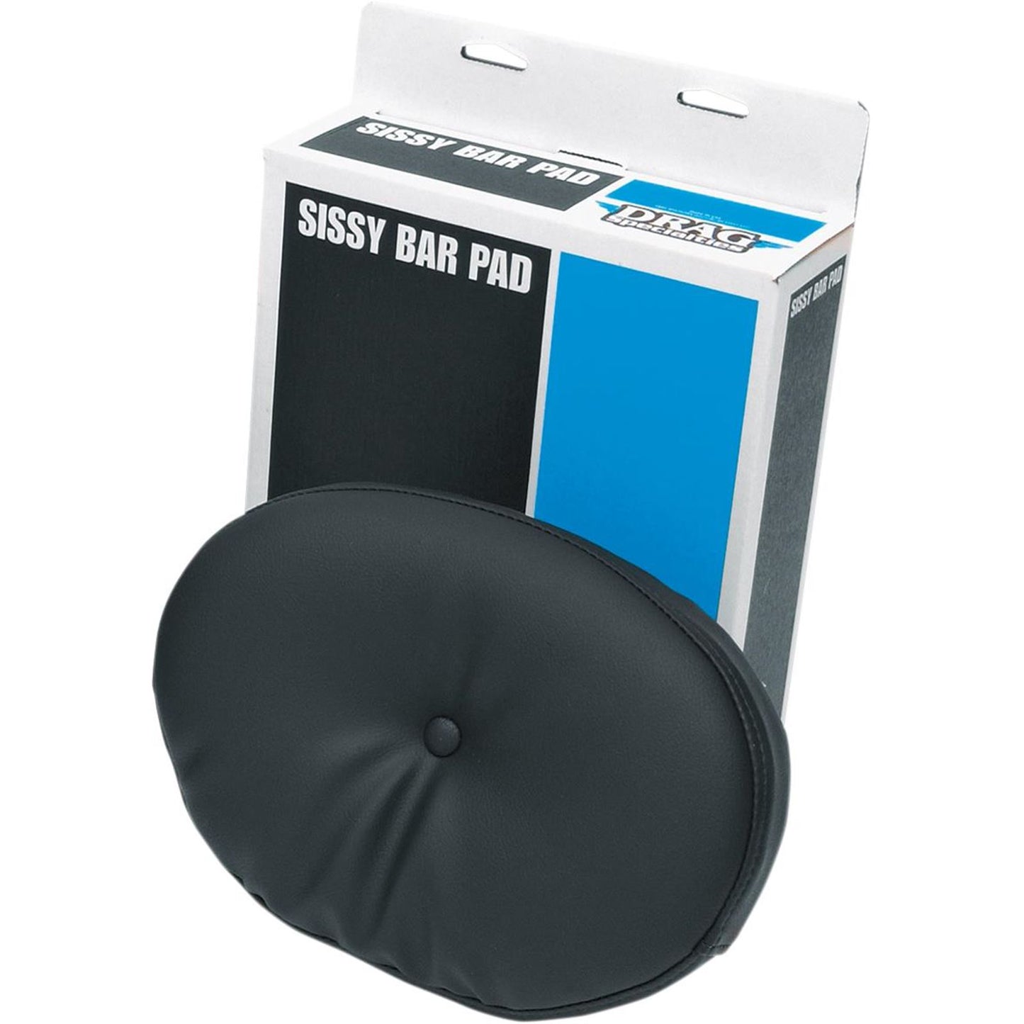 Drag Specialties Pillow Oval Sissy Bar Pad - Black 0822-0344_285842