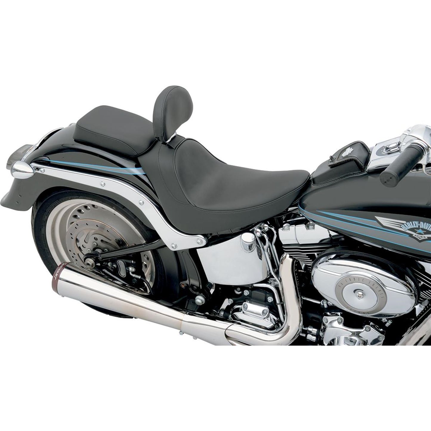 Drag Specialties Solo Seat - Smooth - Driver Backrest 0802-0626_285919