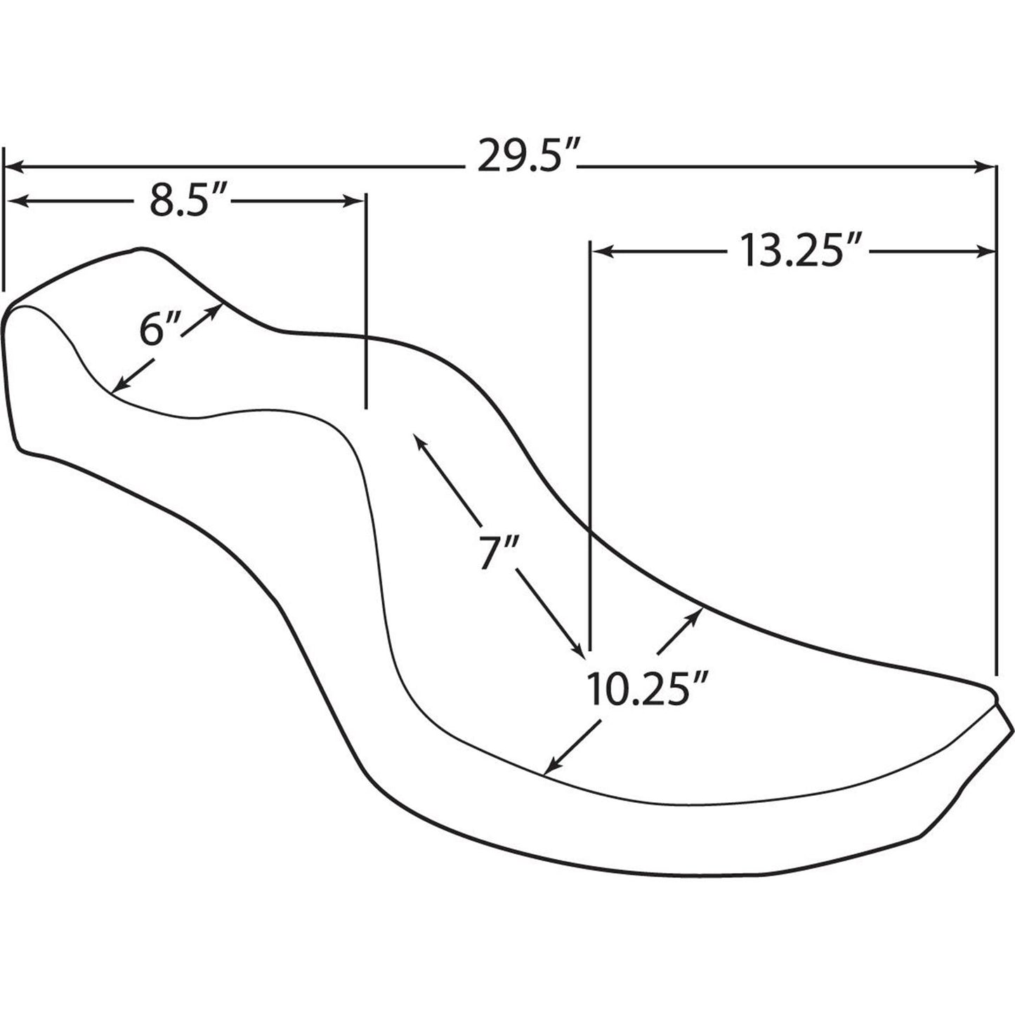Drag Specialties Mini King/Queen Seat - FX/FL '58-'84 0805-0093_285943