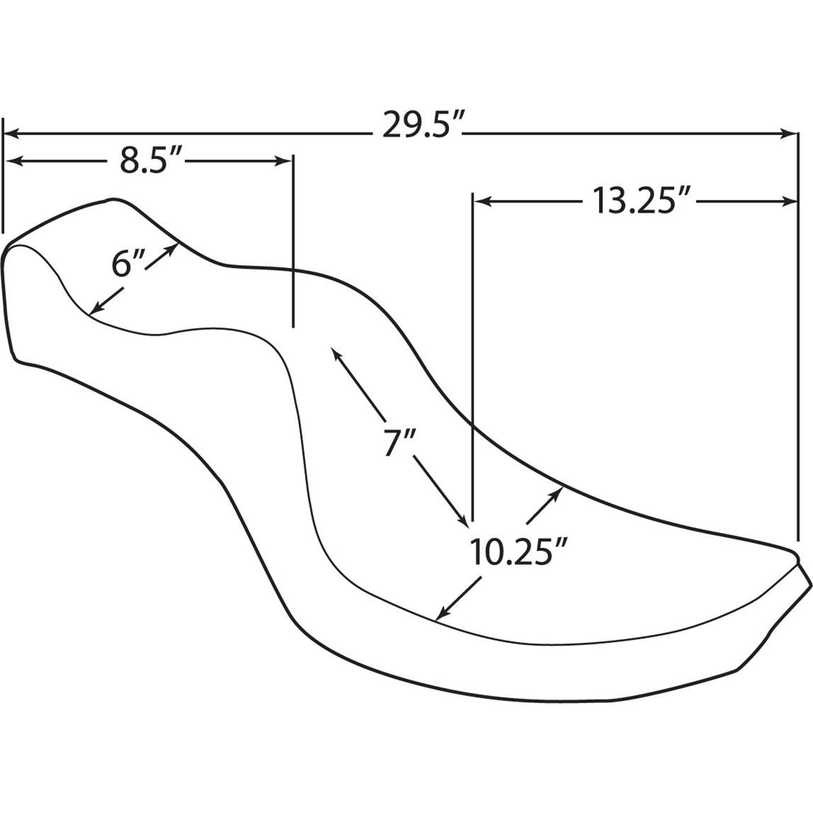 Drag Specialties Mini King/Queen Seat - FX/FL '58-'84 0805-0093_285943