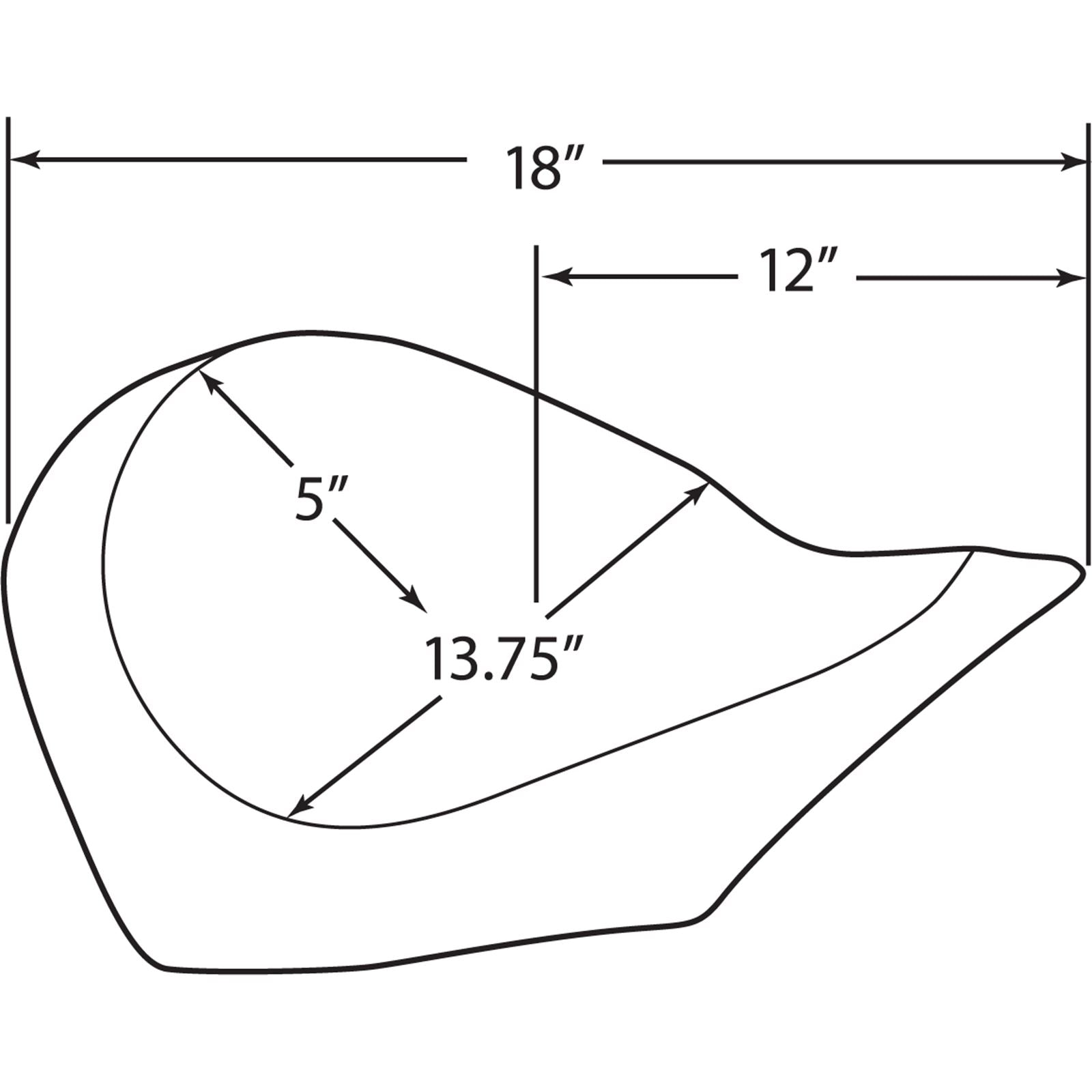 Drag Specialties Low Solo Seat - Double Diamond - Red - Vegas 0810-1885_374028