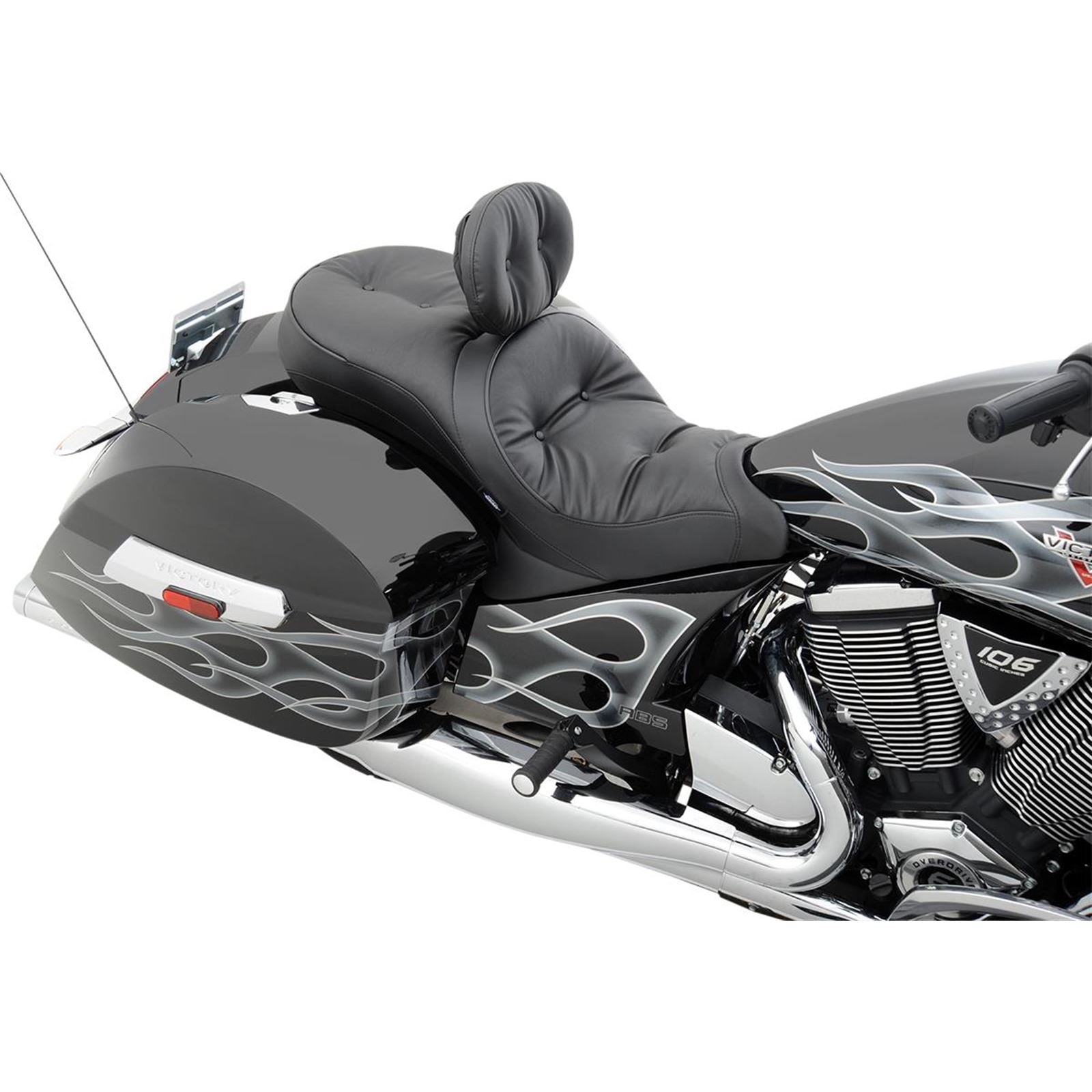 Drag Specialties Low Profile Seat - Pillow - Cross Country 0810-1542_619205