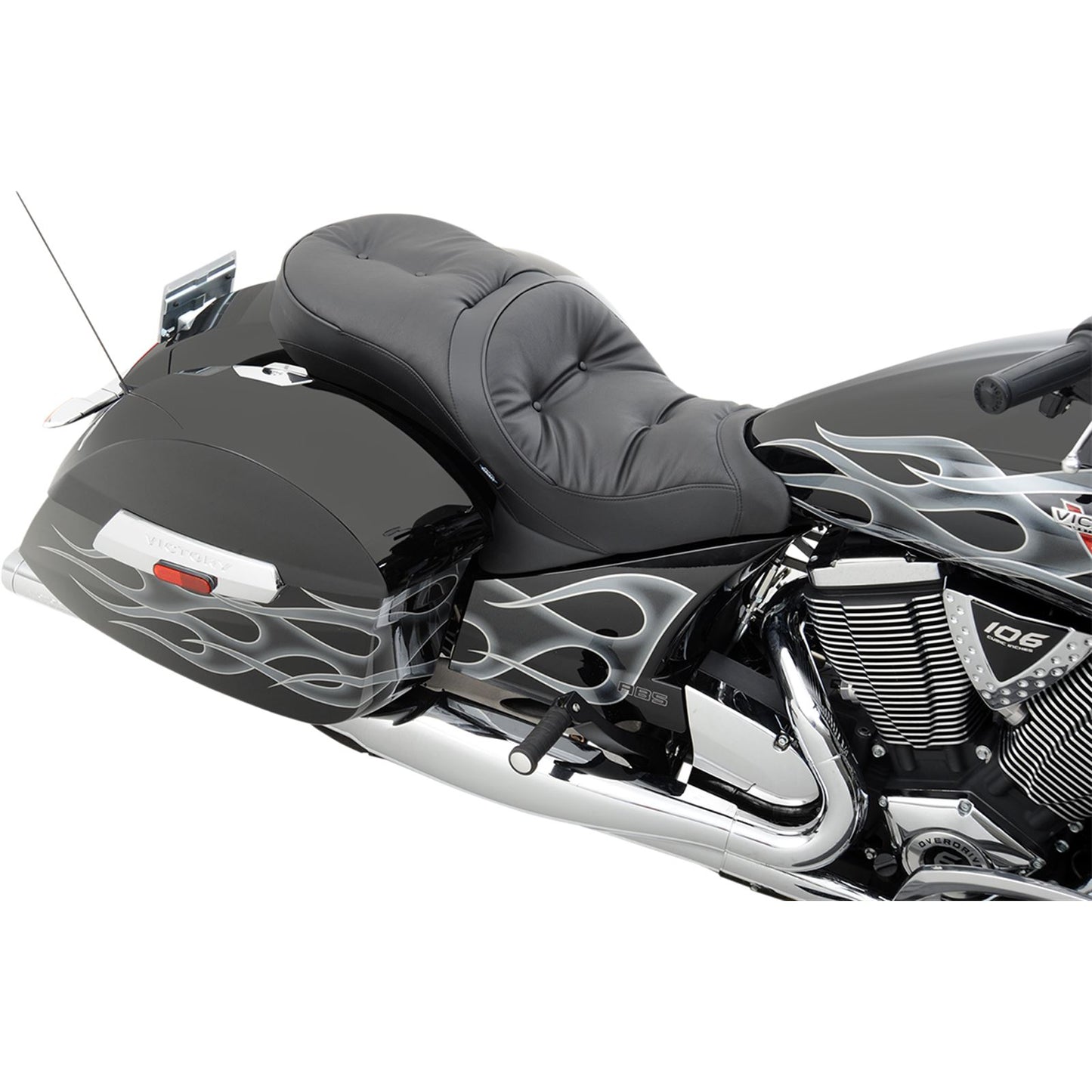 Drag Specialties Low Profile Seat - Pillow - Cross Country 0810-1542_373991