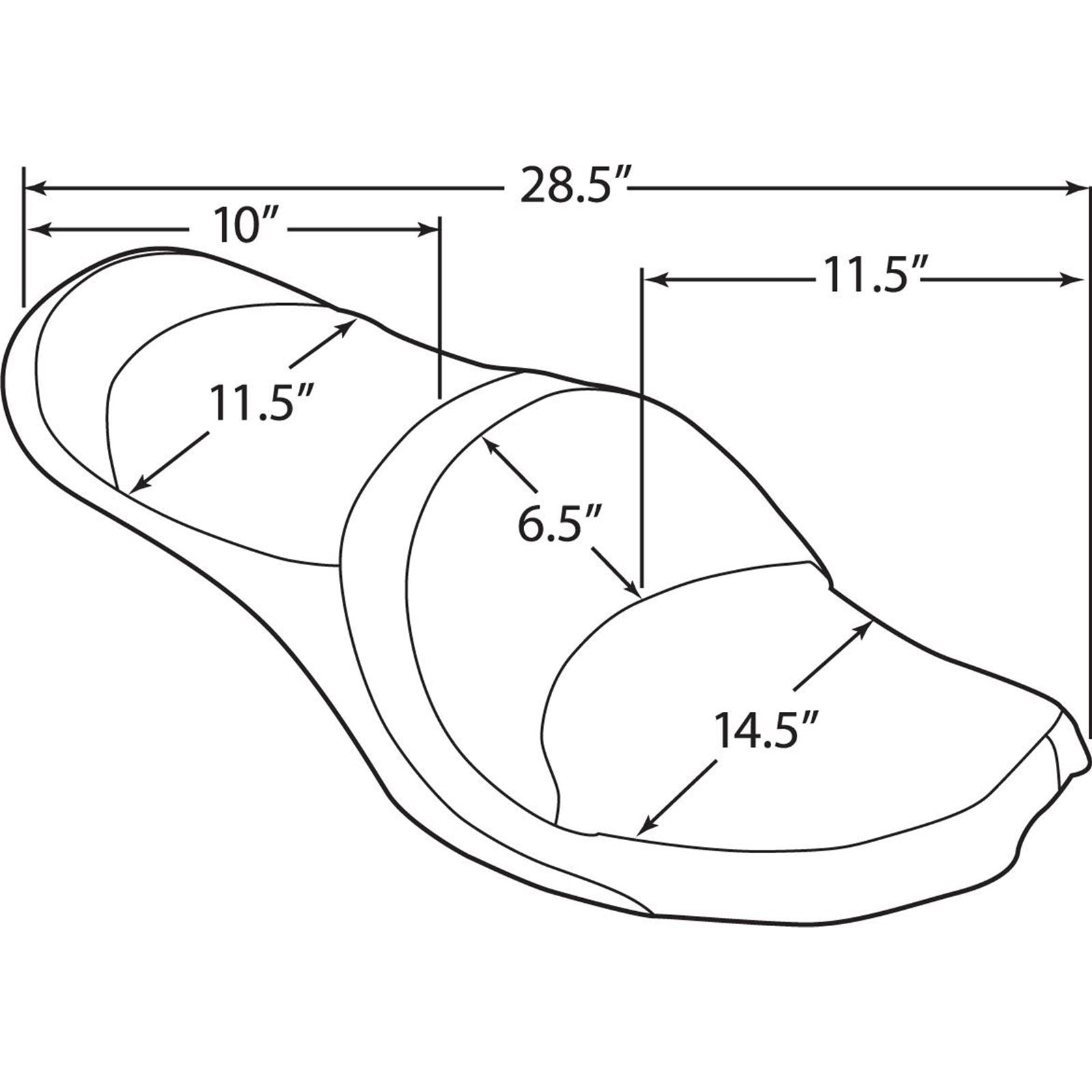 Drag Specialties Double Bucket Smooth Seat - FX/FL '58-'84 0805-0122_286059