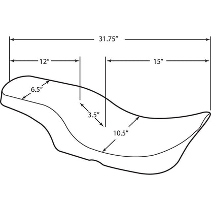 Drag Specialties Spoon Seat - Smooth - RoadKing '97-'07 0801-0442_286136