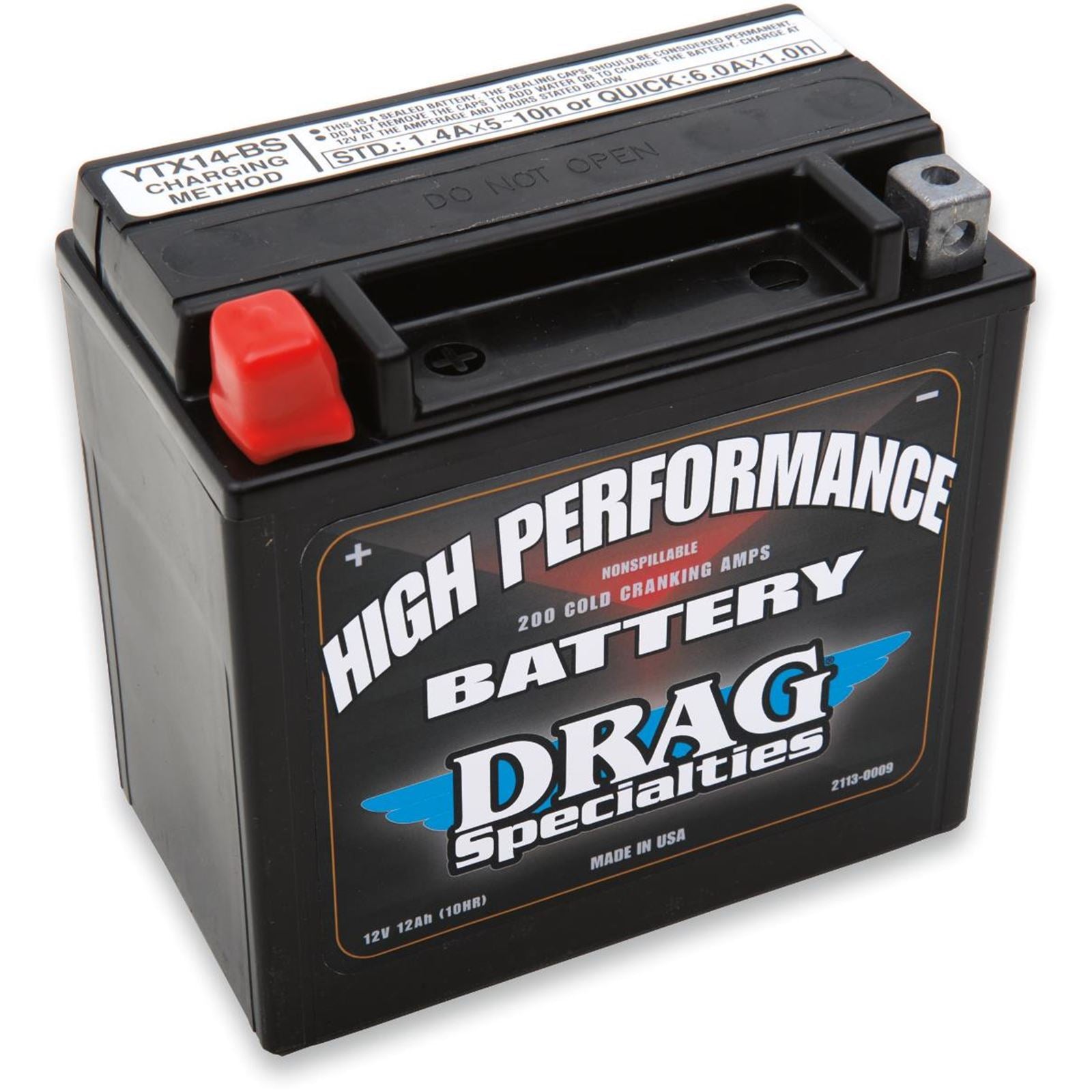 Drag Specialties High Performance Battery - YTX14 2113-0009_286147