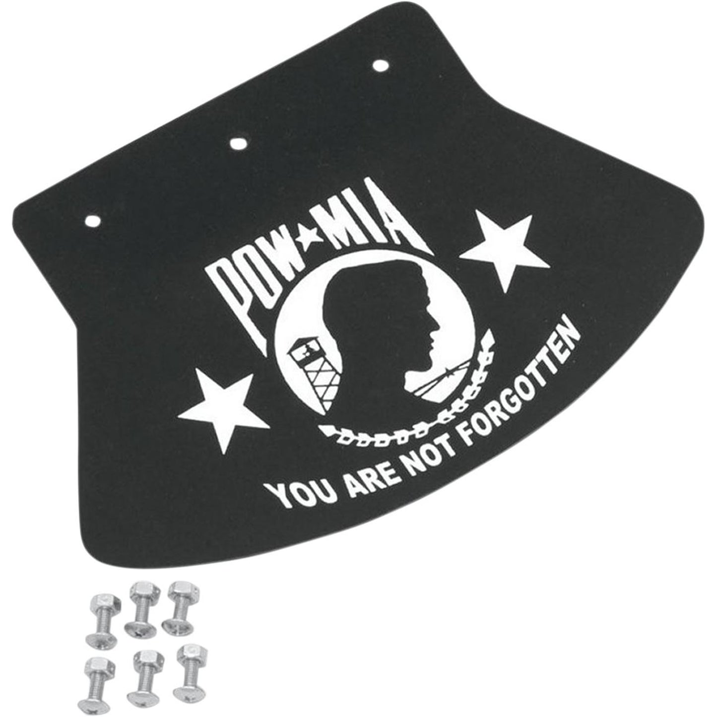 Drag Specialties Mud Flap - POW-MIA - 9.5" W x 6.5" H 1420-0045_286181
