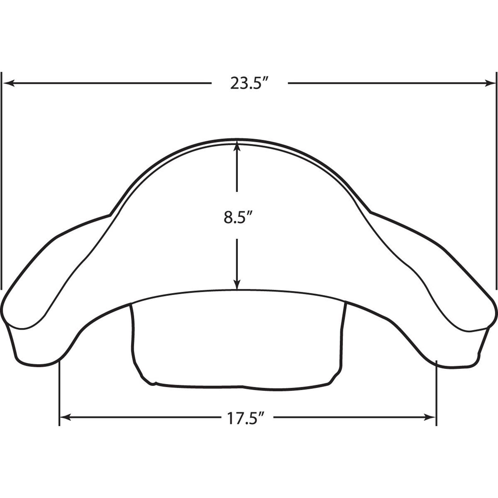 Drag Specialties Tour-Pak Vinyl Backrest 0822-0142_286197