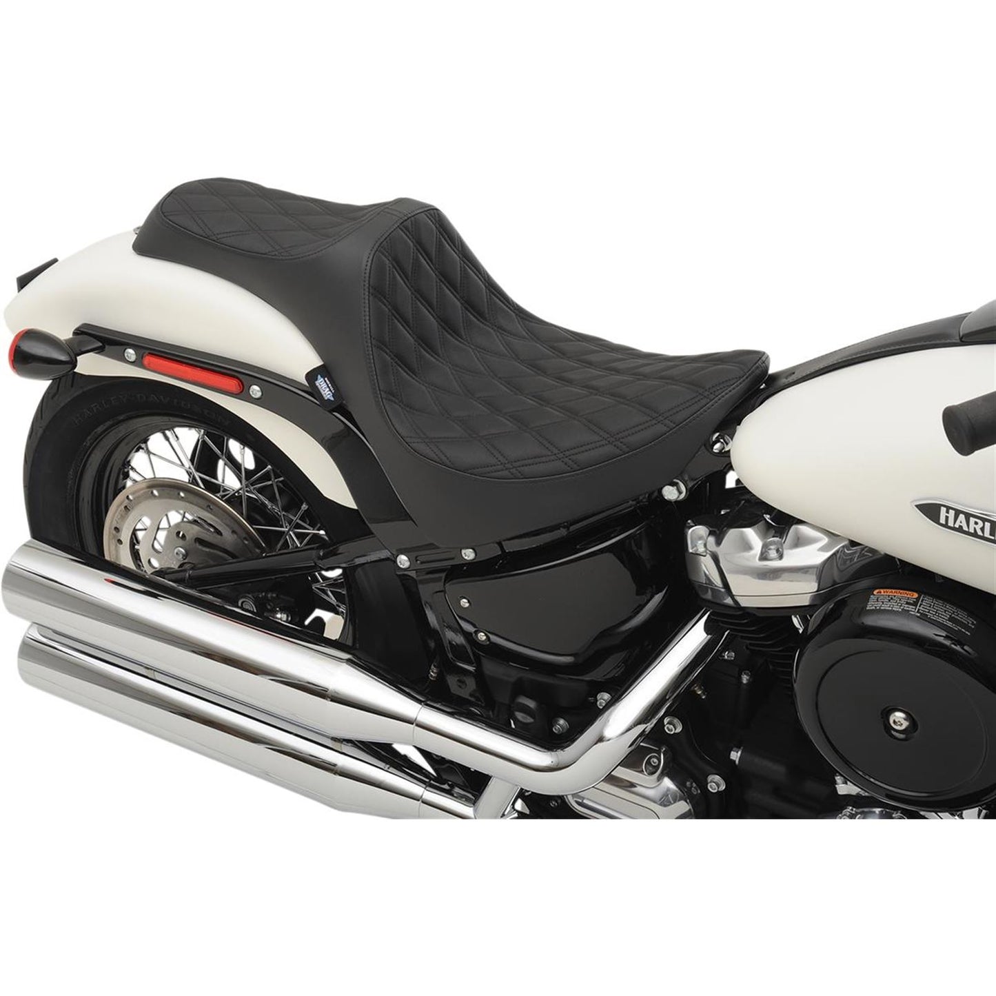 Drag Specialties Predator III Seat - Double Diamond - Softail 0802-1145_286217