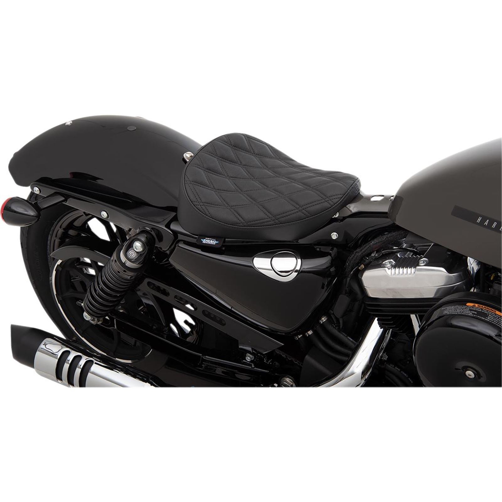 Drag Specialties Bobber Solo Seat - Double Diamond - XL 0804-0739_286218