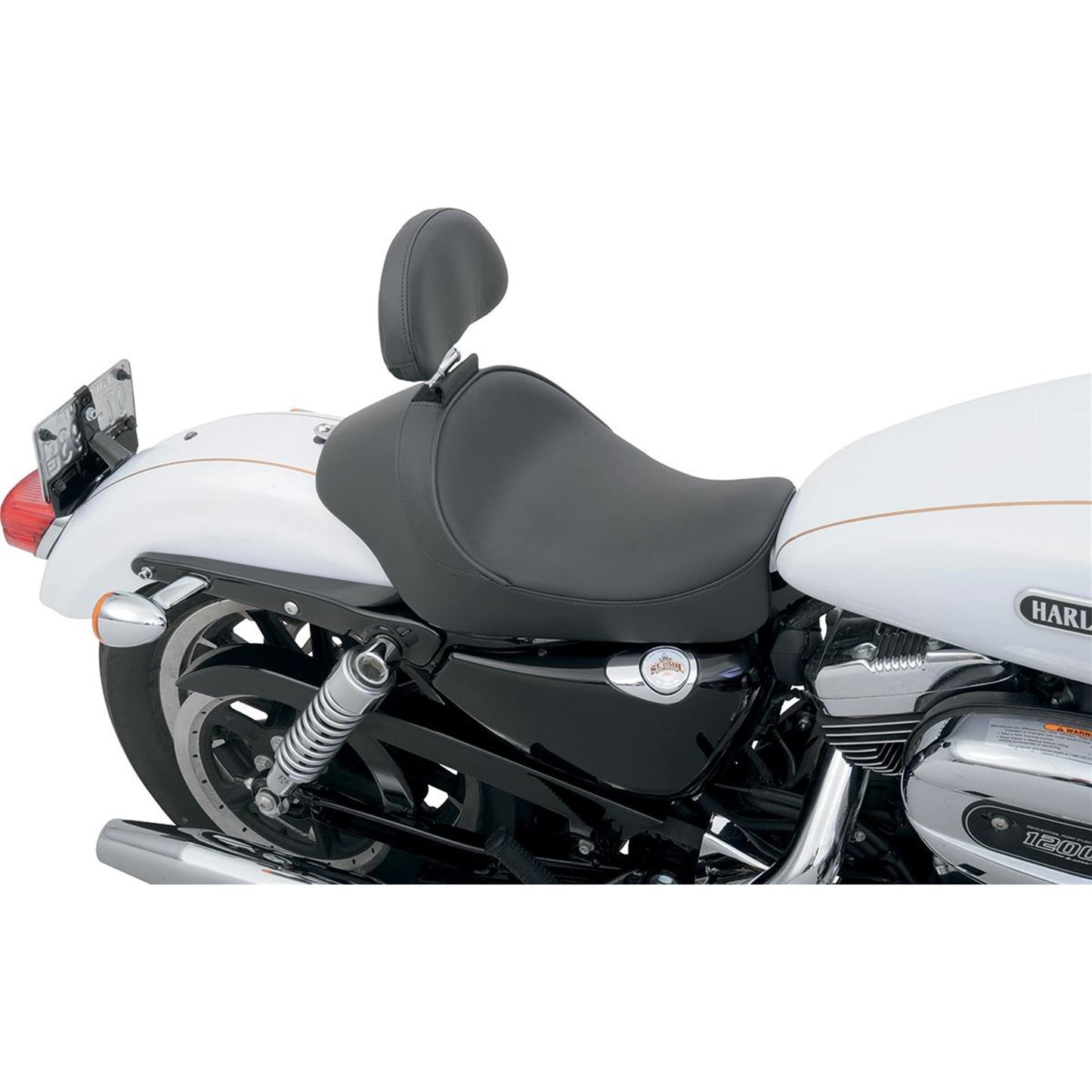 Drag Specialties Solo Seat - Driver Backrest - XL '04+ 0804-0391_286225
