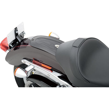 Drag Specialties Fender Skin - Flame Stitched Automotive-Grade Vinyl Center 10"Lx5.5"W 1405-0143_286229