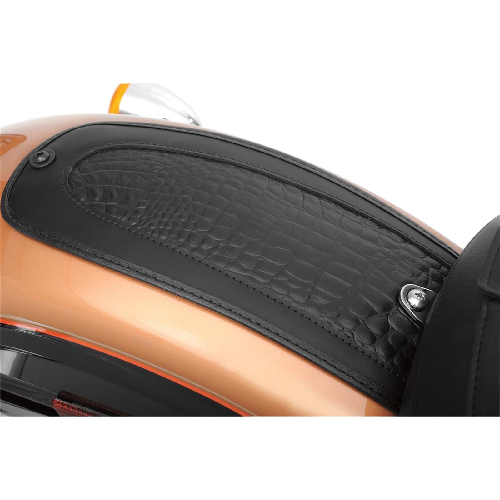 Drag Specialties Fender Skin - Embossed Faux Gator Leather Center - 15" Lx5.5" W 1405-0136_286236