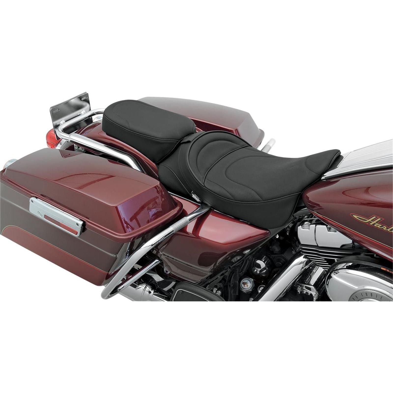 Drag Specialties Wide Pillion Seat - Mild Stitched - FL 97+ 0801-0469_286249