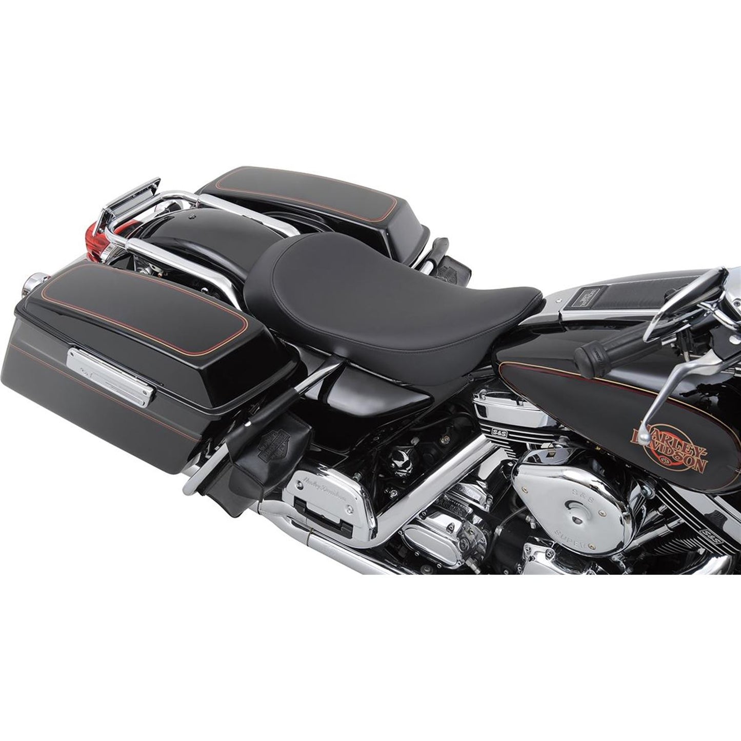 Drag Specialties Low Solo Seat - Smooth - FLHR '97-'07 0801-0727_286253