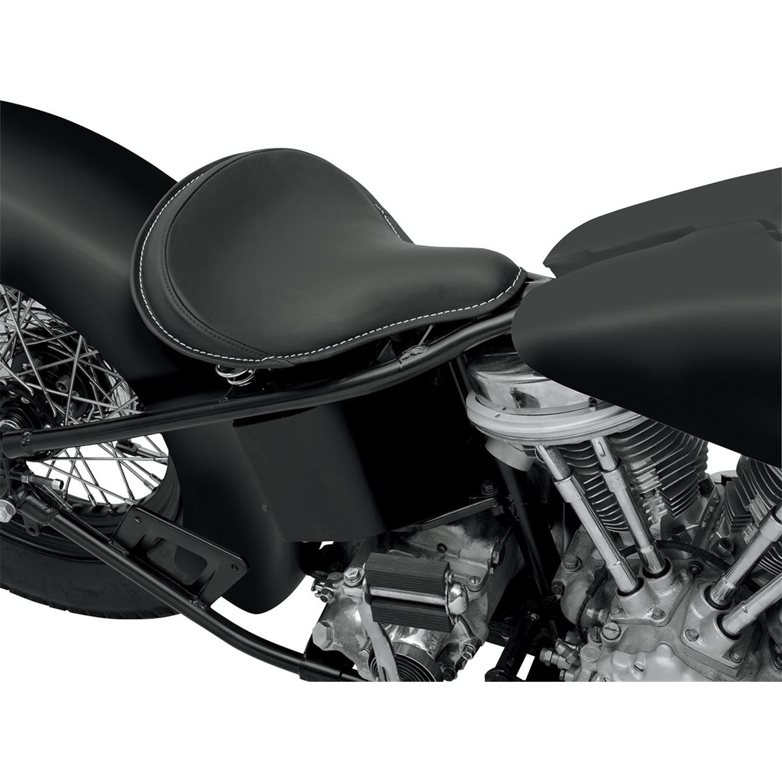 Drag Specialties Solo Seat - Large - Black - Leather 0806-0048_286264