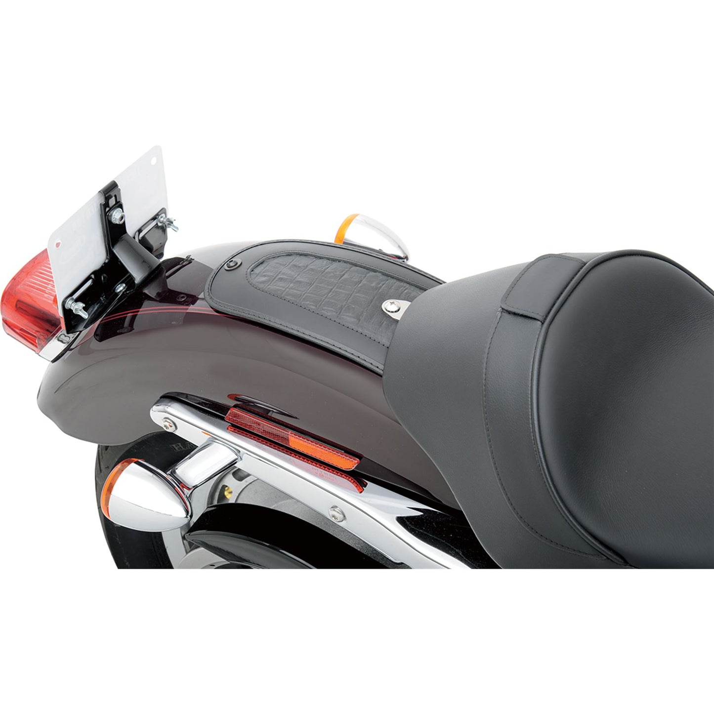 Drag Specialties Fender Skin - Embossed Faux Gator Leather Center - 10" Lx5.5" W 1405-0142_374131