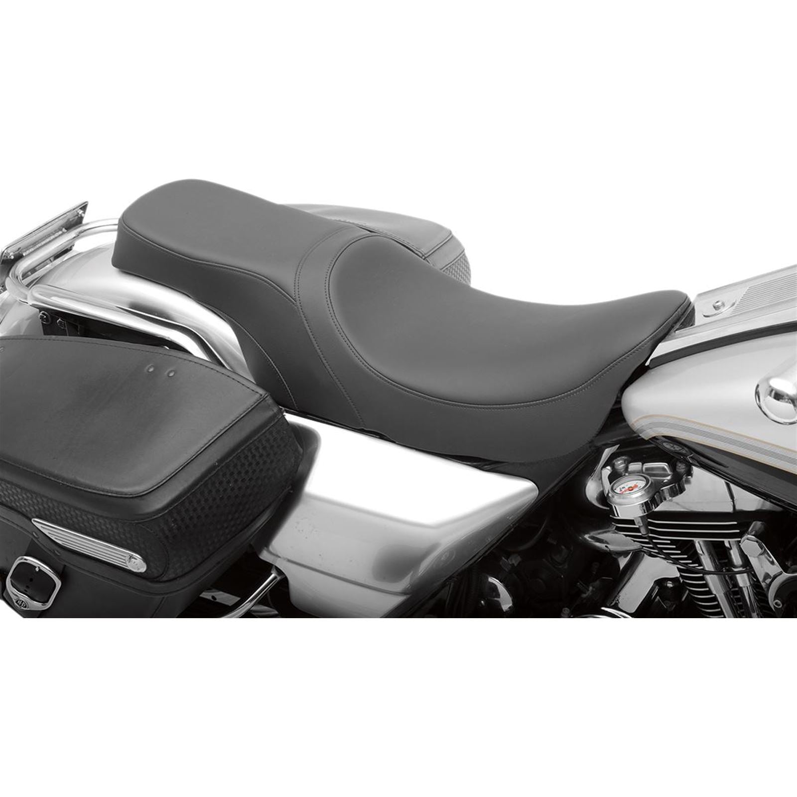 Drag Specialties Predator 2-Up Seat - Smooth - '97-'07 FL 0801-0367_286297