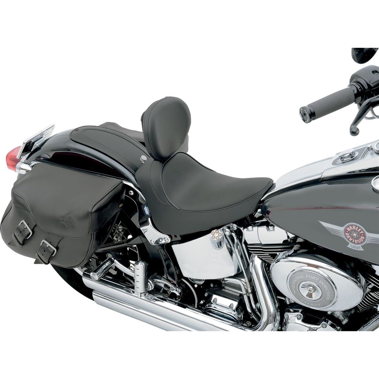 Drag Specialties Solo Seat - Smooth - Driver Backrest 0802-0632_286342