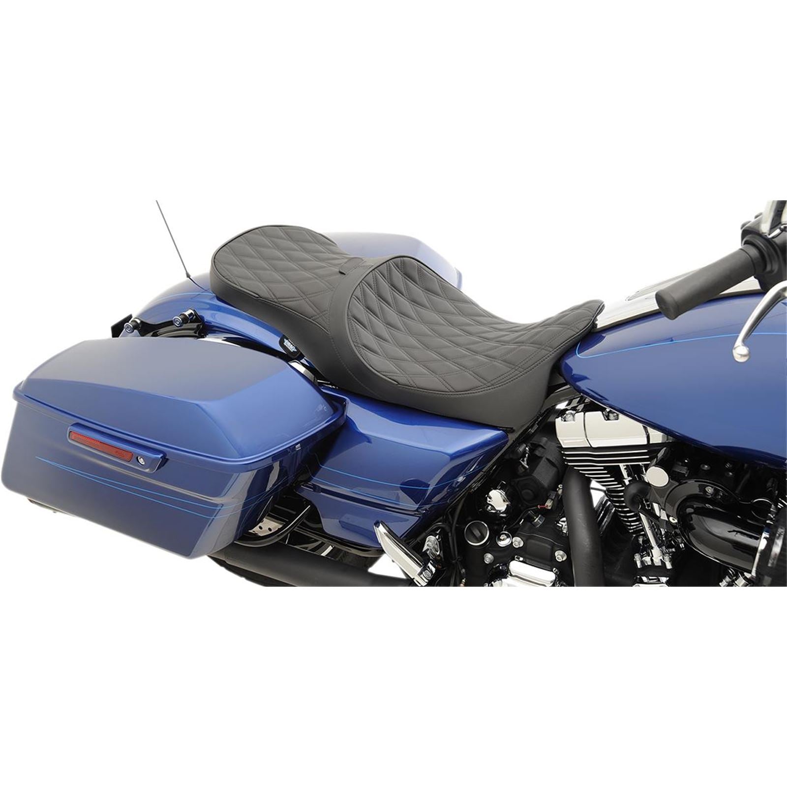 Drag Specialties Low Touring Seat - Diamond - Driver's Backrest 0801-1008_286354
