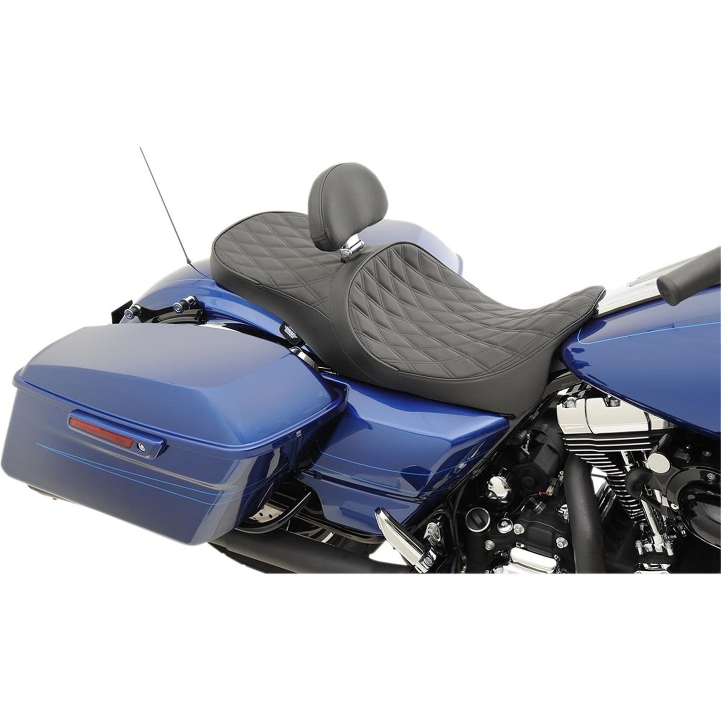 Drag Specialties Low Touring Seat - Diamond - Driver's Backrest 0801-1008_286356