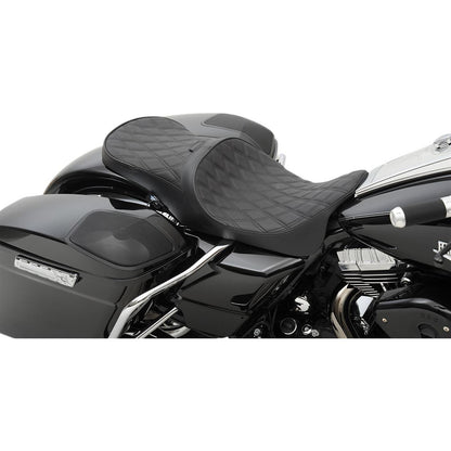 Drag Specialties Low Touring Seat - Diamond - Driver's Backrest 0801-1008_286357