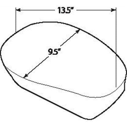 Drag Specialties Wide Smooth Pillion - FXST '00-'05 0802-0636_286386