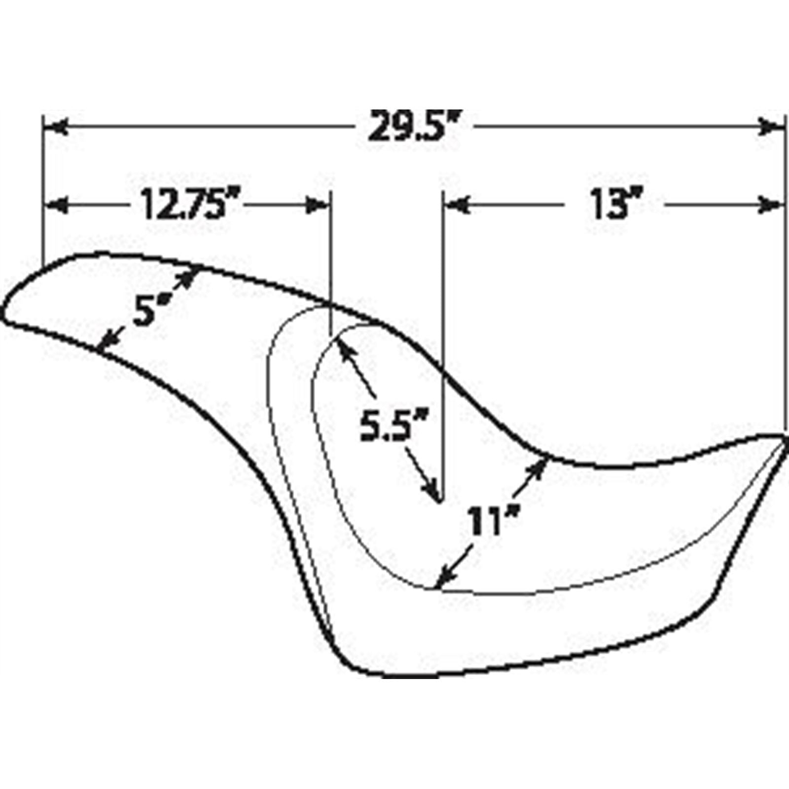 Drag Specialties Predator Seat - Smooth - Softail 0802-0924_286400