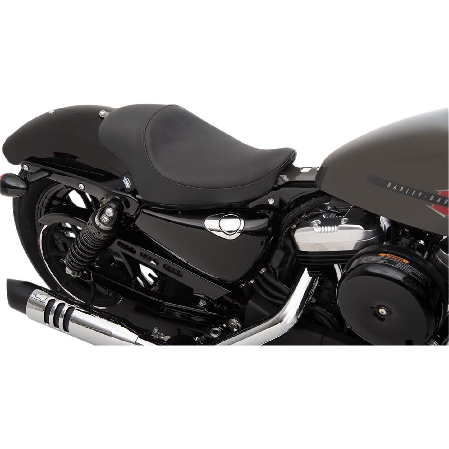 Drag Specialties 3/4 Solo Seat - Smooth - Vinyl - XL 0804-0743_286478