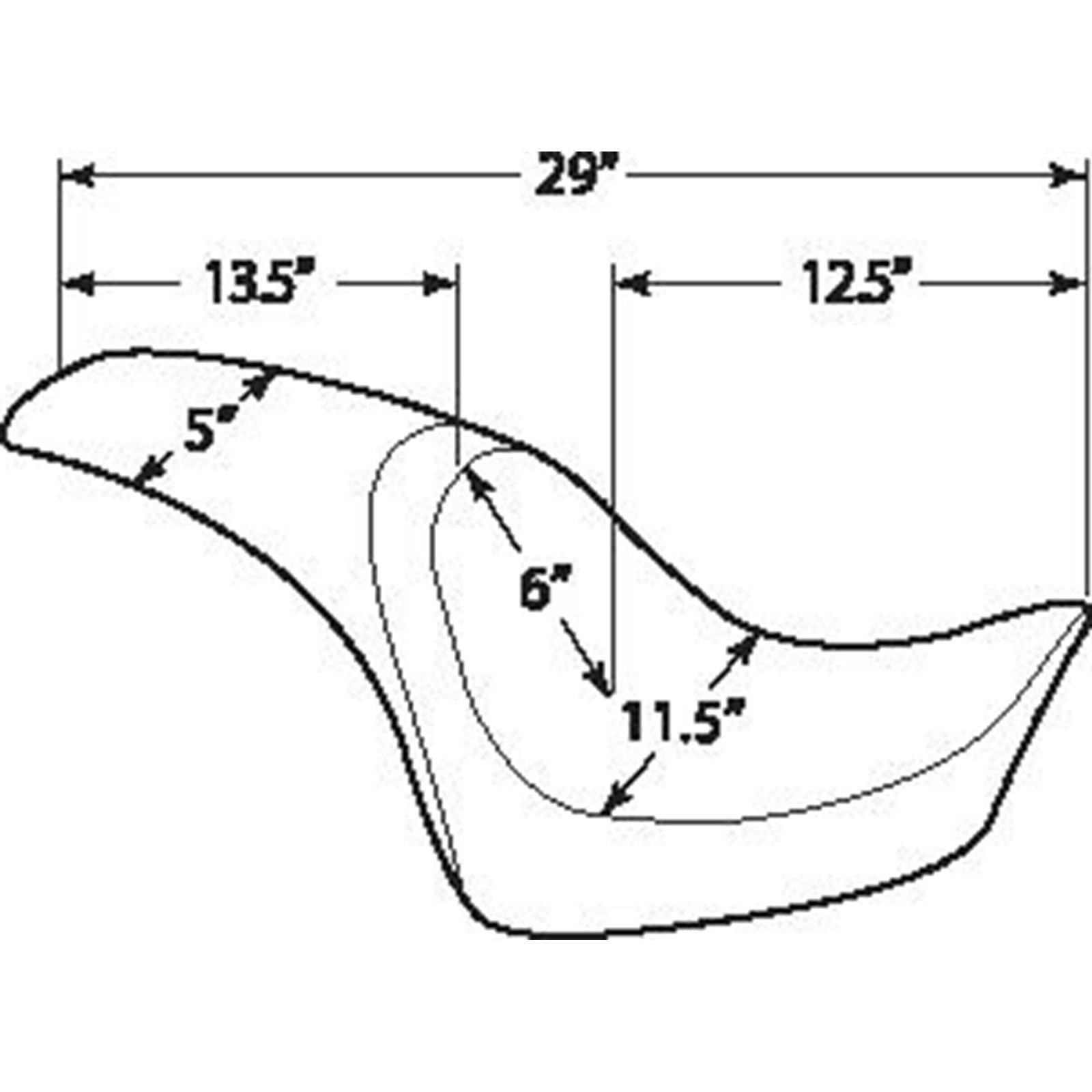 Drag Specialties Predator Seat - Smooth - Deuce 0802-0465_286484