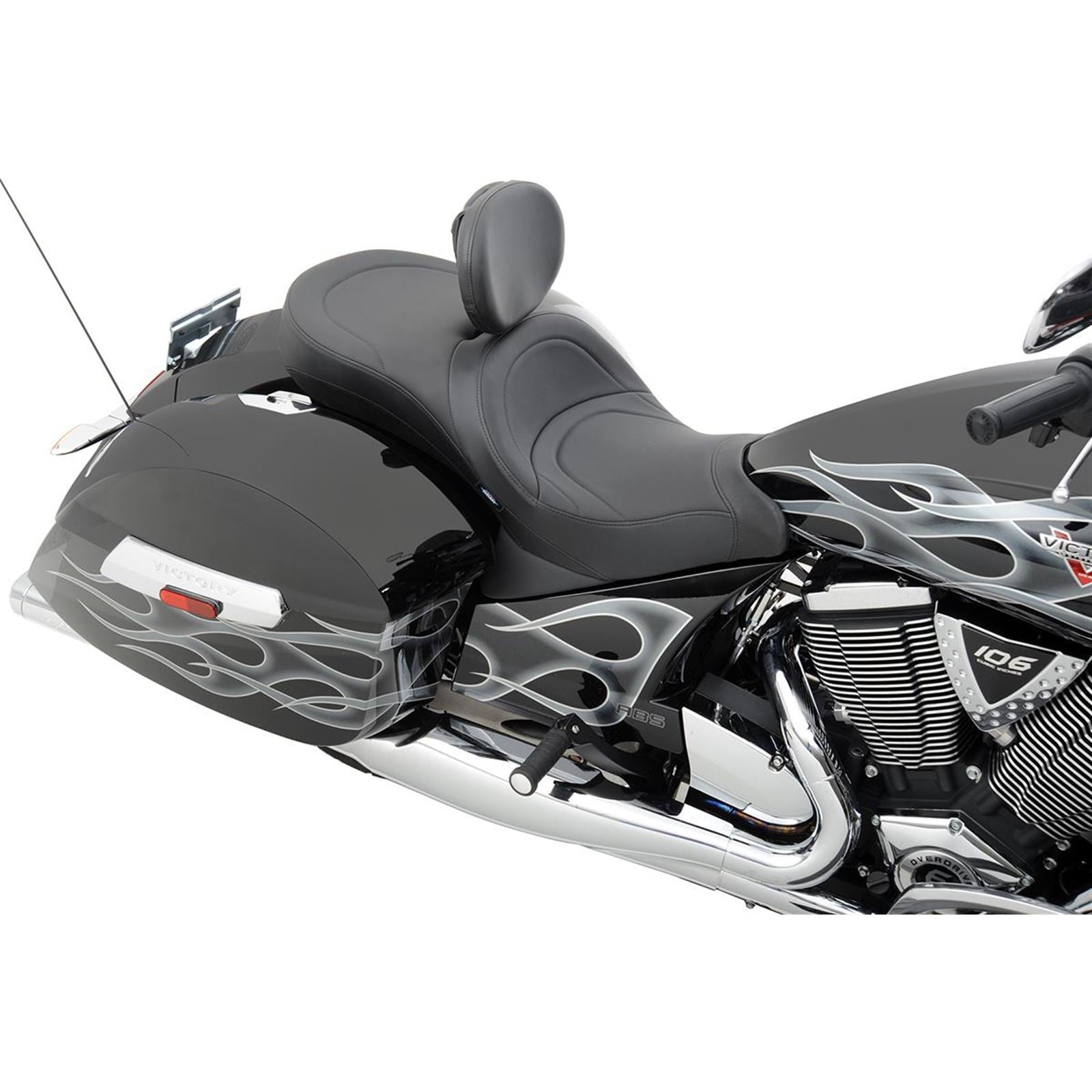 Drag Specialties Low Profile Seat - Mild Stitched - Cross Country 0810-1540_619225