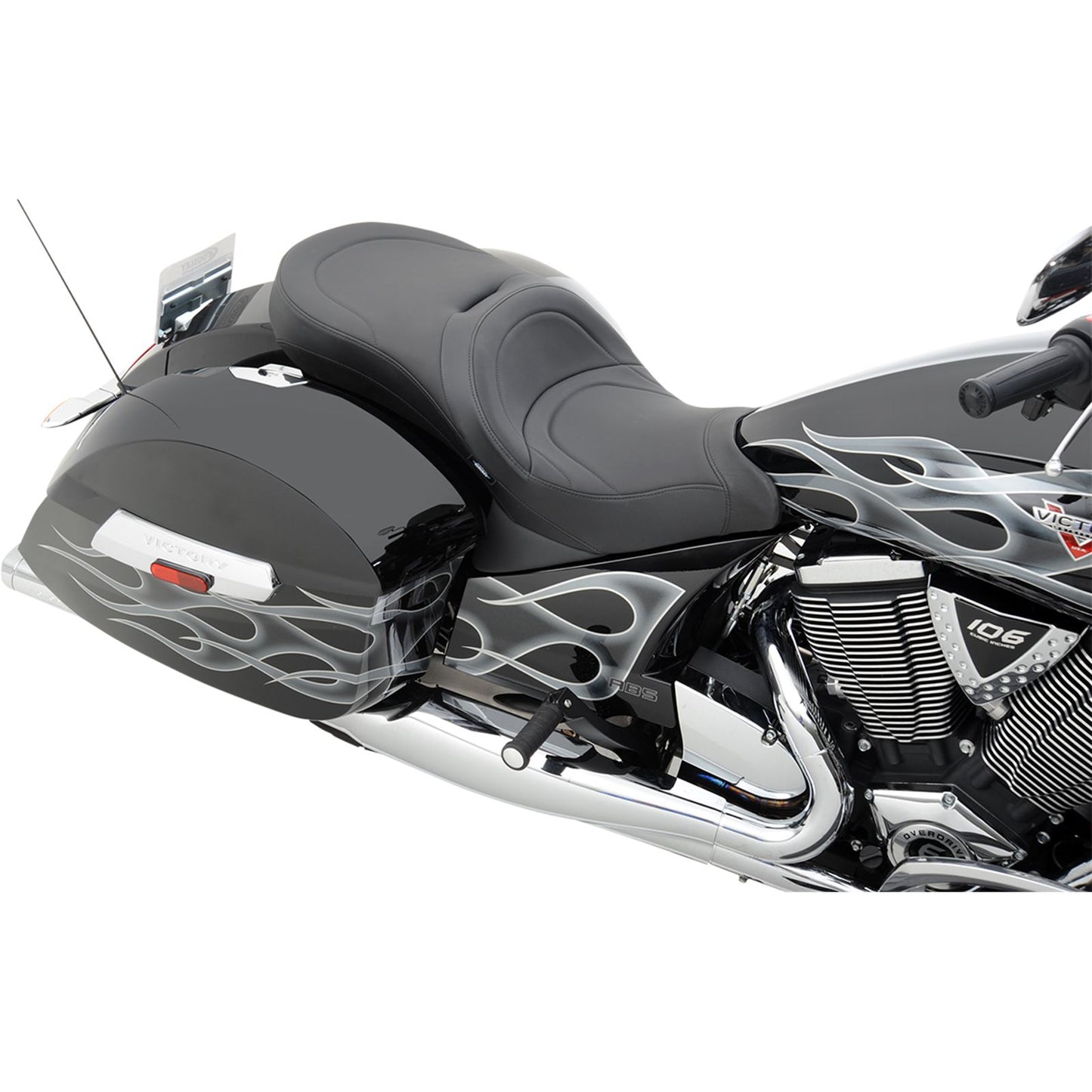 Drag Specialties Low Profile Seat - Mild Stitched - Cross Country 0810-1540_373987