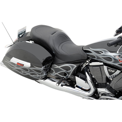 Drag Specialties Low Profile Seat - Mild Stitched - Cross Country 0810-1540_373987